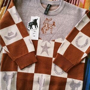2FlyCo Toddler Checkered Sweater